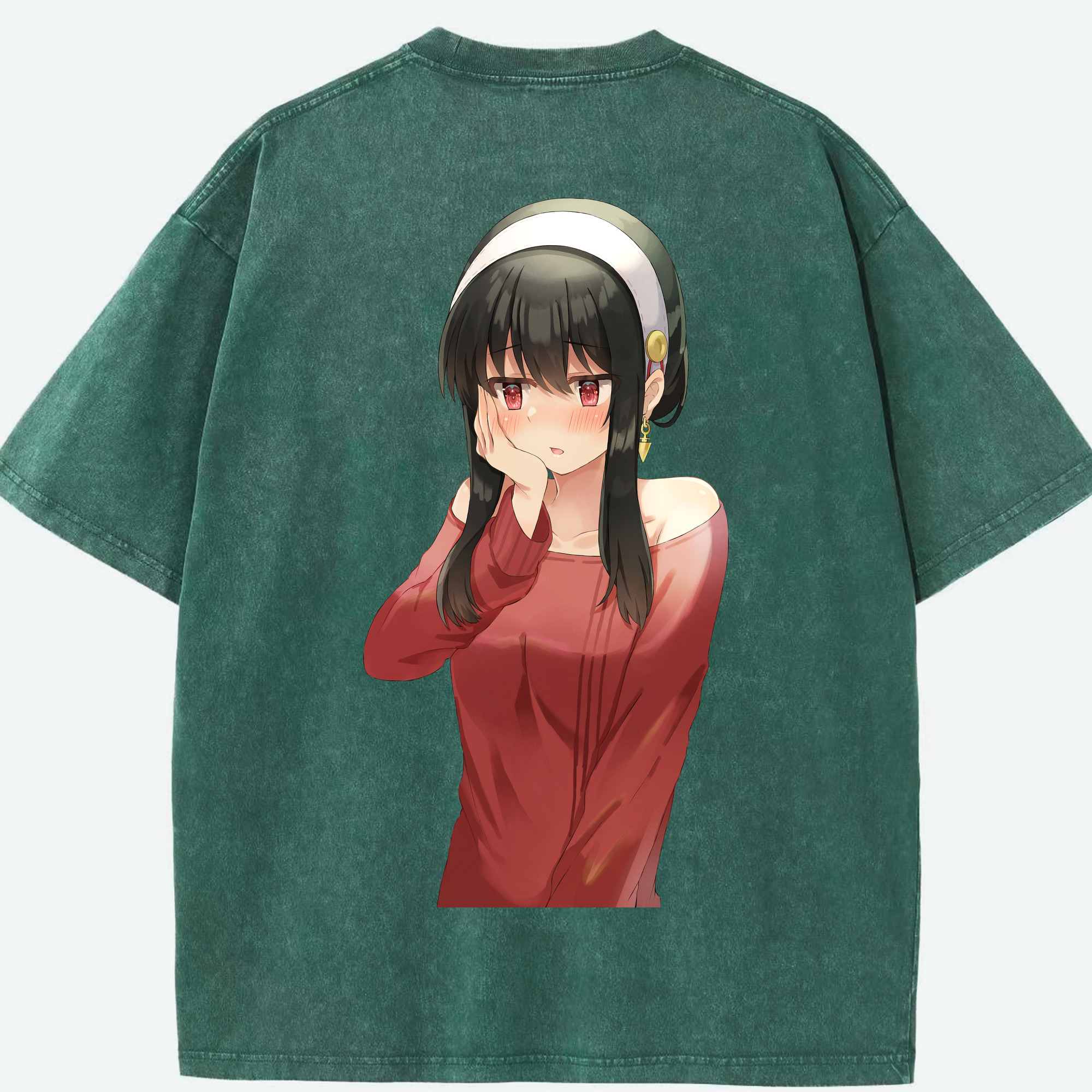 （画像用） SPY×FAMILY间谍家家酒 綿100% ヴィンテージ風 半袖Tシャツ（背面プリント）